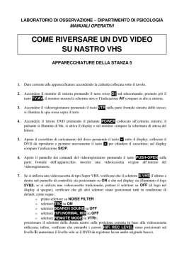 laboratorio di osservazione &ndash; dipartimento di psicologia
