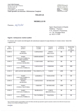 Dati analisi acqua sett2015