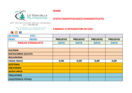 MODULO ANALISI DEL SANGUE STANDARD