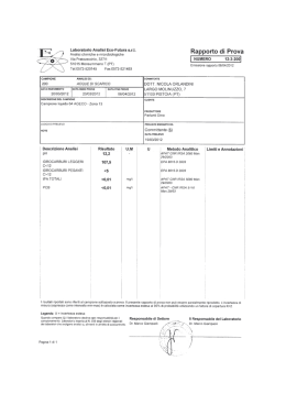 ` > Laboratorio Analisi Eco
