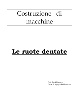 Costruzione di macchine Le ruote dentate