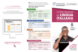 DI LINGUA ITALIANA - Provincia di Pordenone