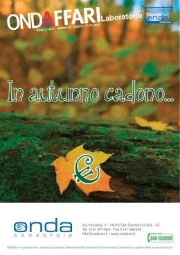 Ondaffari Laboratorio anno X n 3