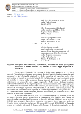 Circolare n. 12-924-ARRS - Agenzia Regionale per le Relazioni