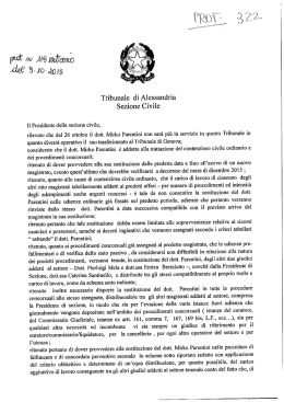 Tribunale di Alessandria - Consiglio dell`Ordine degli Avvocati di