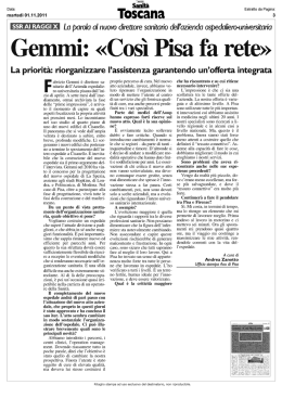 Tosc&ldquo;&agrave;na - Sistema universitario pisano