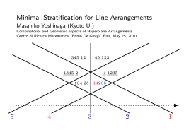 Yoshinaga - Minimal Stratification