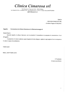Convenzione con Ristorante Oggi