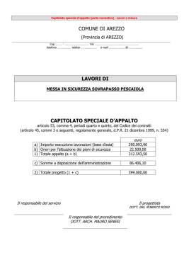 CSA-07 CAPITOLATO SPECIALE DI APPALTO