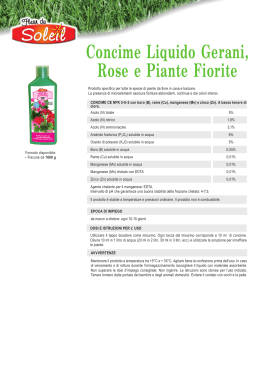 Concime Liquido Gerani, Rose e Piante Fiorite