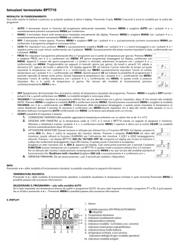 Scarica le istruzioni del termostato BPT710