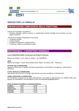 Servizi per la famiglia