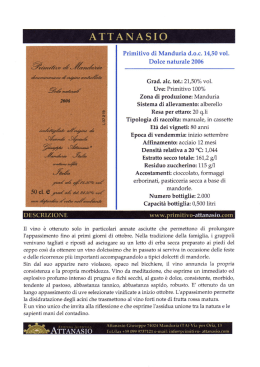 ATTANASIO ` Primitivo di Manduria d.o.c. 14,50 vol.