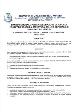 bando - Comune di Valeggio sul Mincio