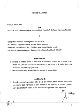 Verbale Rinnovo Trasferte