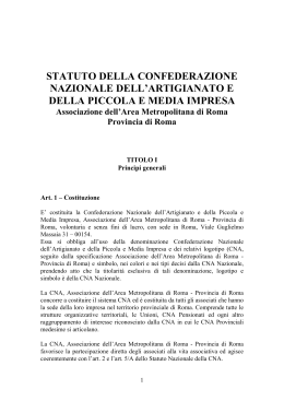 STATUTO CNA Roma