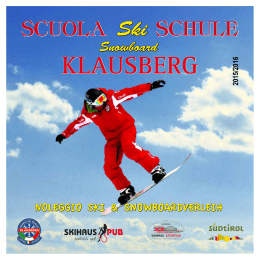 Prospetto - Skischule Klausberg