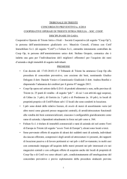TRIBUNALE DI UDINE - Il sito delle Cooperative Operaie