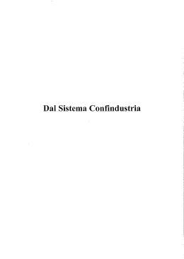 Dal Sistema Confindustria