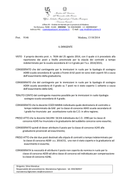 II decreto ripartizione posti tempo indeterminato scuola secondaria