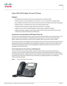 Cisco SPA 501G Basic 8-Line IP Phone