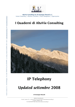IP Telephony Updated settembre 2008