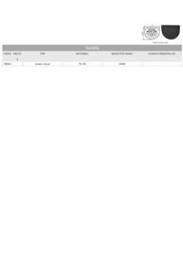 MATERIALE VALIDA PER CANALI SCARICHI PREINSTALLATI