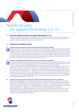 Mobile Security per apparecchi Android 2.2&ndash;3.2