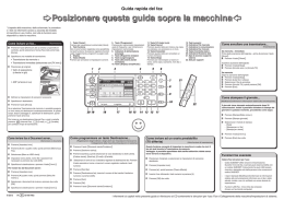 cPosizionare questa guida sopra la macchinag