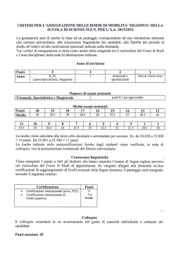 Prerequisiti - Servizi Online - Universit&agrave; Degli Studi Di Genova