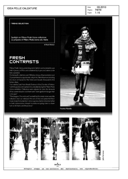 II&Igrave;}EA PELLE. CALZATURE - Camera Nazionale della Moda Italiana