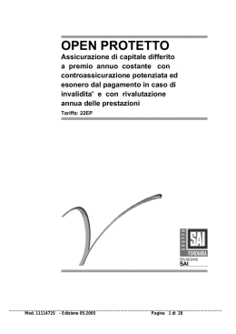Nota Informativa e Condizioni Contrattuali Formato