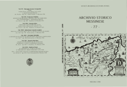 visualizza - Societ&agrave; Messinese di Storia Patria