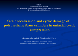 Strain localization and cyclic damage of polyurethane foam