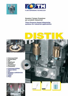 Dosatori Tempo Pressione per prodotti industriali
