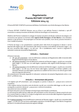 Scarica il bando del Premio Rotary Startup
