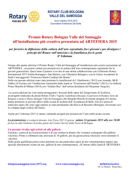 Premio Rotary Bologna Valle del Samoggia all