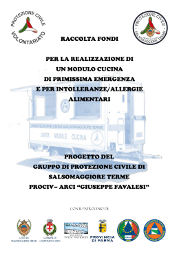 cucina - Protezione Civile Salsomaggiore Terme