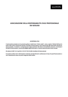 Condizioni normative - Ordine dei Geologi della Lombardia