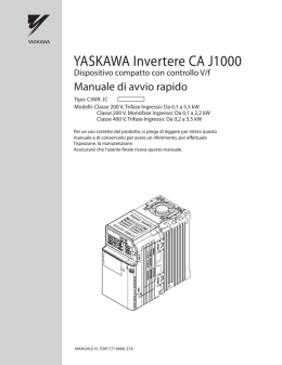 j1000 guida rapida - L`Elettrotecnica Srl
