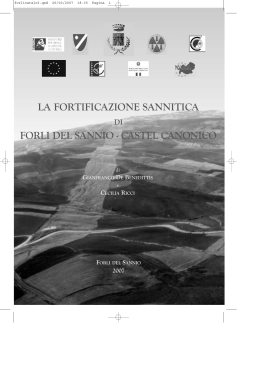 la fortificazione sannitica forli del sannio - castel canonico