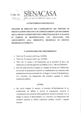manifestazione di interesse loc.ta` gracciano.
