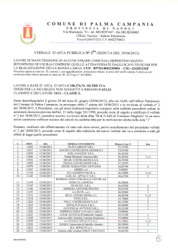 Verbale completo - Comune di Palma Campania