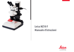 Leica MZ10 F Manuale d`istruzioni