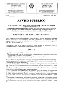 COMUNE DI CHIUSAF ORTE