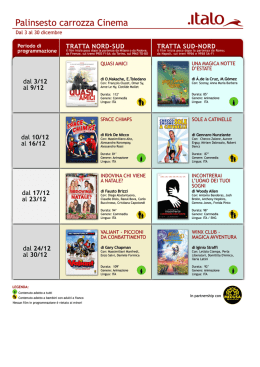 Palinsesto carrozza Cinema