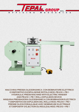 MACCHINA PRESSA OLEODINAMICA CON BOBINATORE EL&Euml;I`I