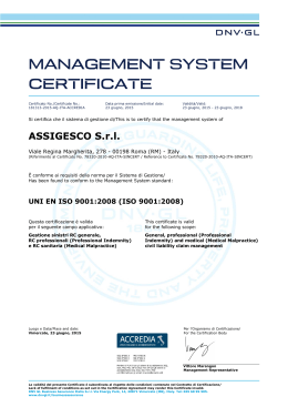 Visualizza il Certificato UNI EN ISO 9001:2008 di