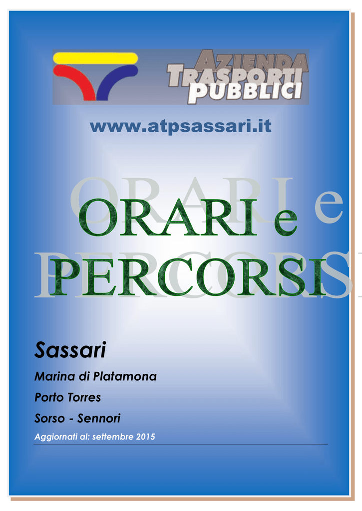 ORARI ATP SASSARI SCARICARE