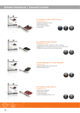 Schede Interfaccia / Pannelli Frontali
